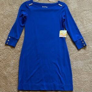Lilly Pulitzer Royal Blue Dress with Gold Accents